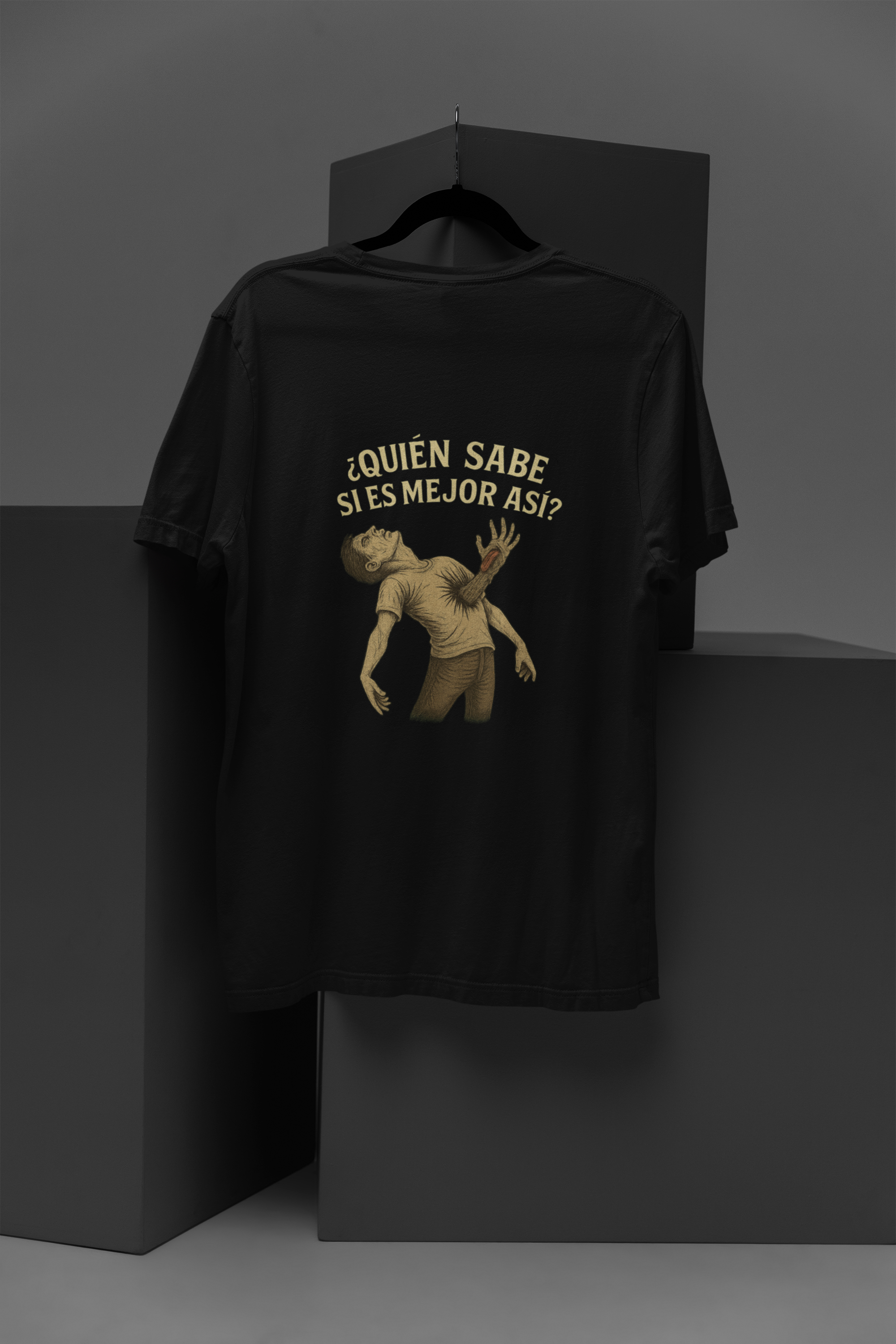 Unisex T-Shirt "Who Knows If It's Better This Way?" - Existential Design